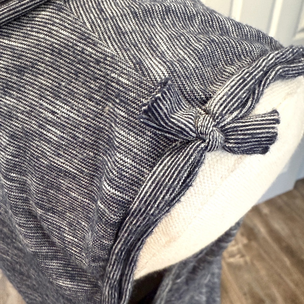 Max Studio Gray/Heathered Navy Sleeveless Knit Dress – Size Large 💙 - Picture 3 of 5